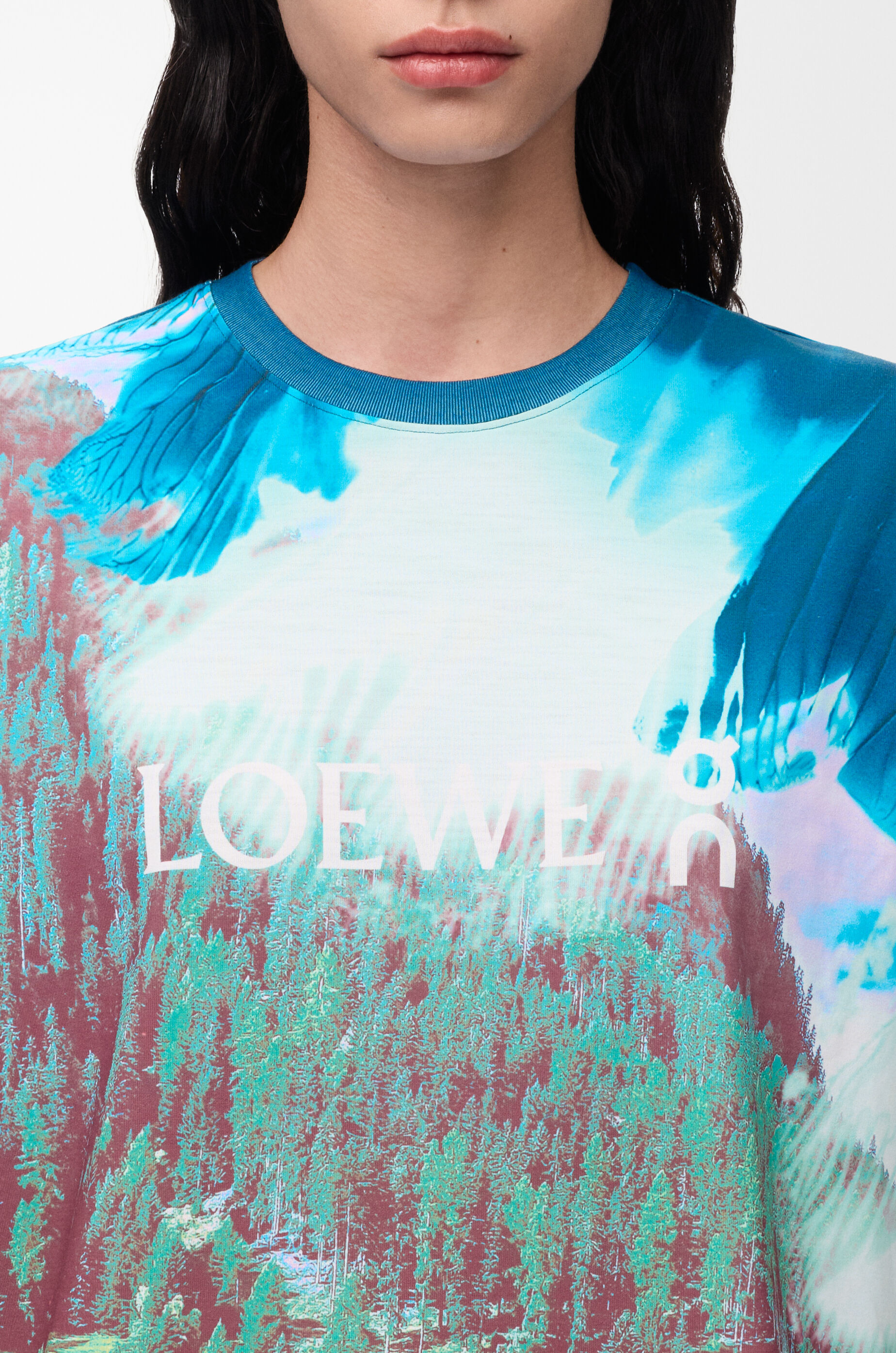 LOEWE T-shirt in technical jersey Multicolor