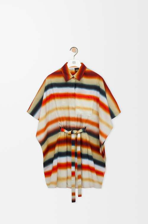 LOEWE Kaftan in cotton Orange/Multicolor