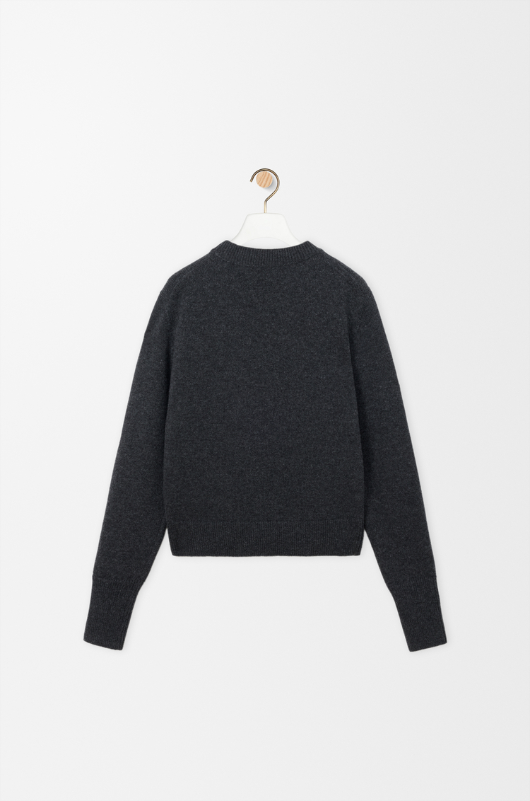LOEWE Jersey en lana Gris Oscuro Jaspeado