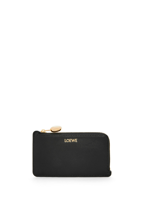 Pebble coin cardholder in shiny nappa calfskin Black - LOEWE