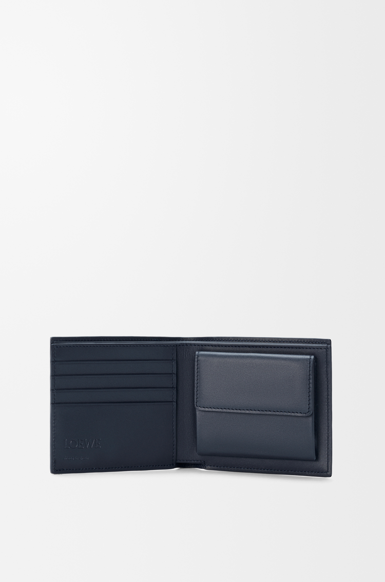 LOEWE 經典小牛皮 Flag 雙摺零錢包 深海軍藍/皇家蔚藍