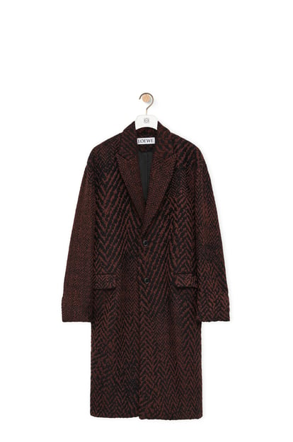 LOEWE Coat in wool blend Black/Brown plp_rd