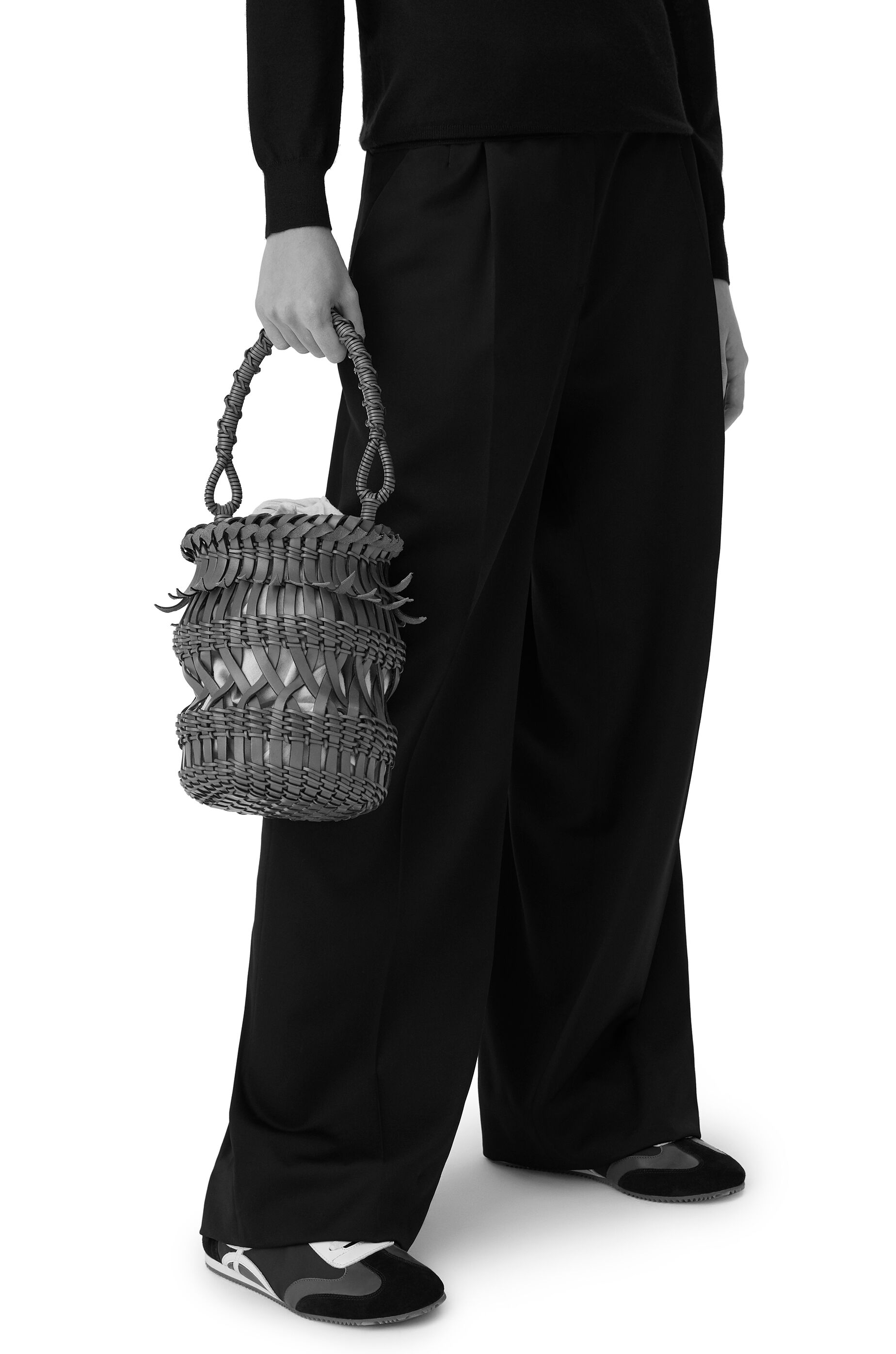 Fringes Bucket bag in calfskin Fringes Bucket bag in calfskin