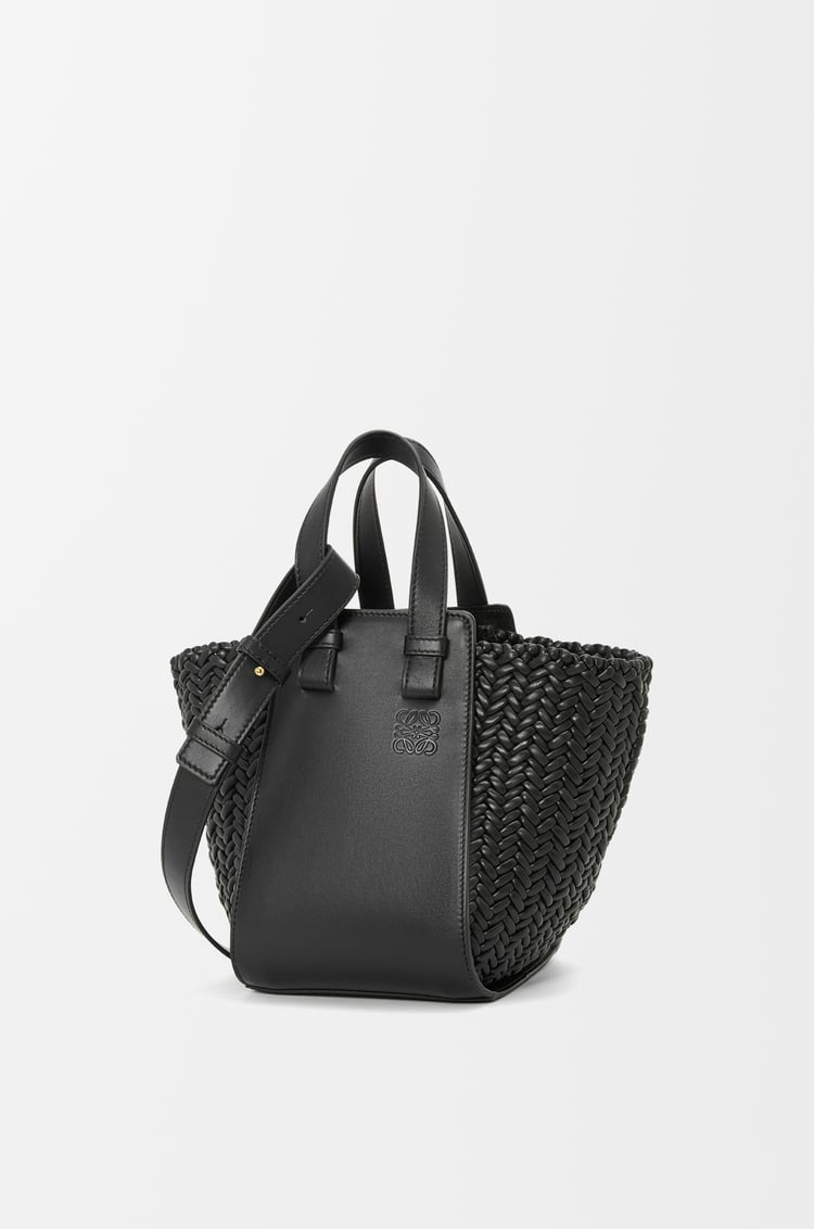 LOEWE Compact Hammock bag in calfskin Black