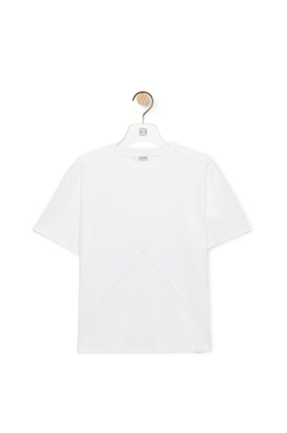 LOEWE Camiseta de corte holgado Puzzle Fold en algodón Blanco