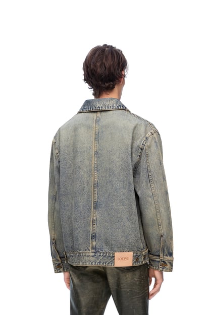 LOEWE Bomber jacket in cotton 水洗茶色 plp_rd
