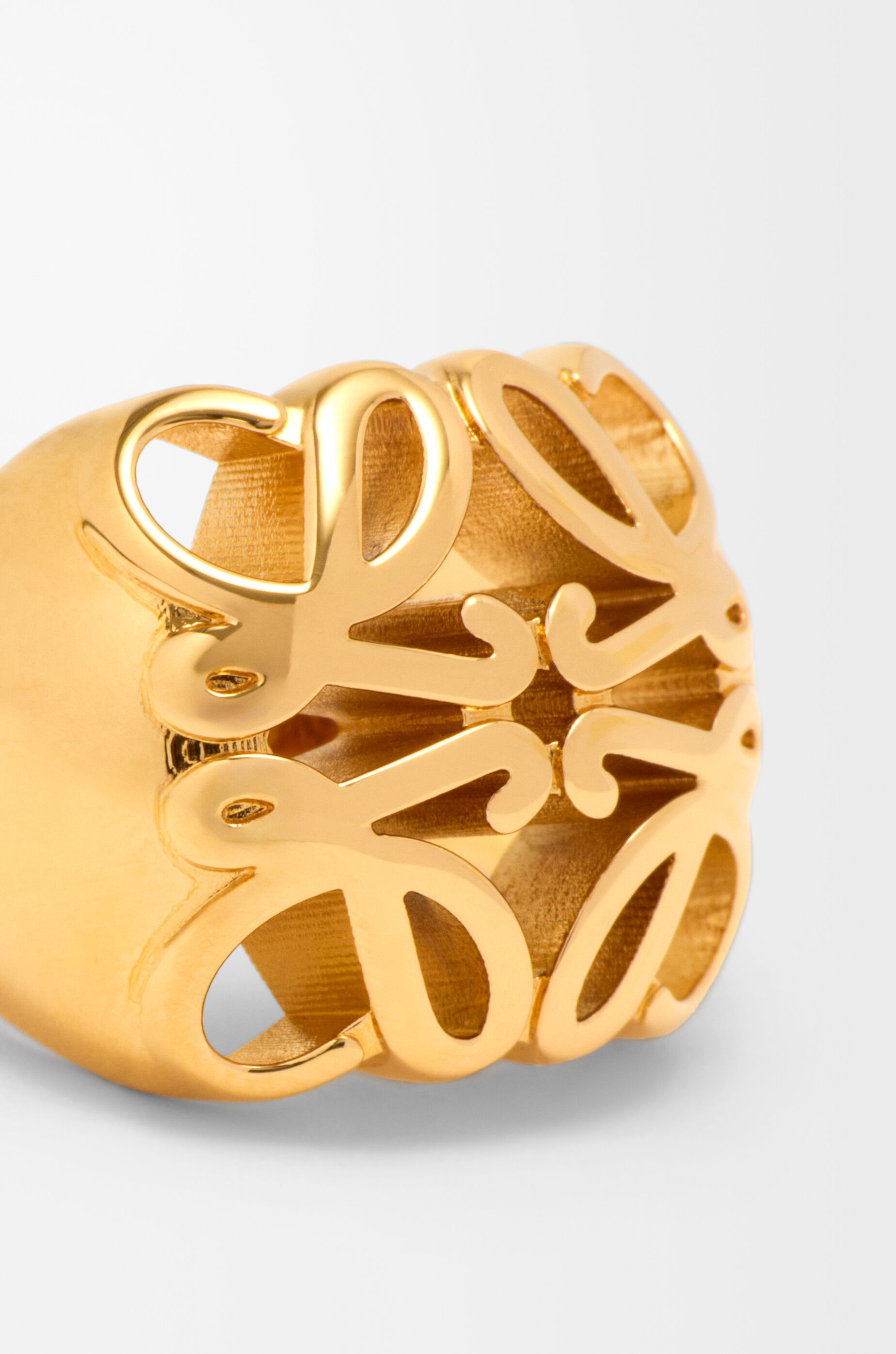 Anagram Bombé signet ring Gold - LOEWE USA Official Website