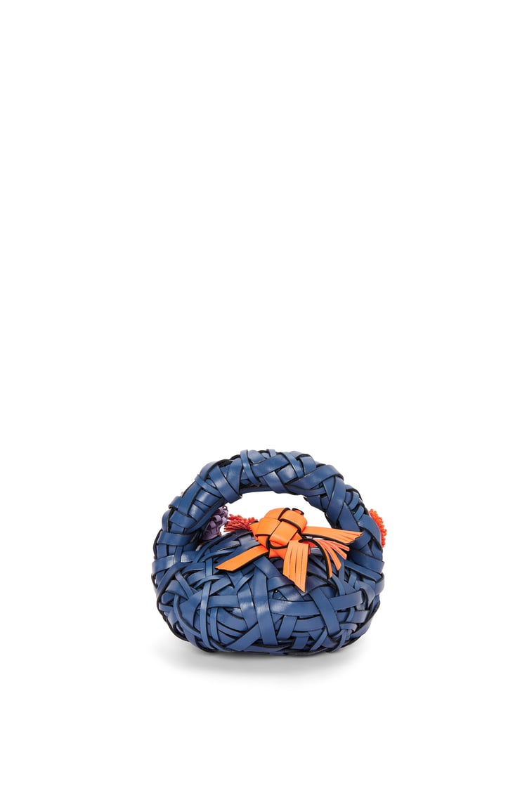 LOEWE Tope de puerta Flower en piedra y piel de ternera Azul