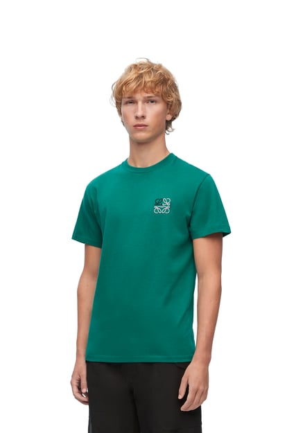 LOEWE T-shirt in cotone vestibilità regular VERDE plp_rd