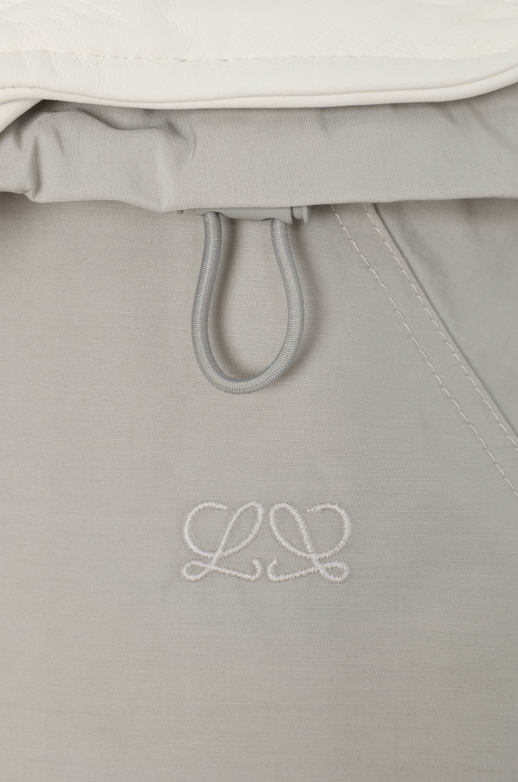 LOEWE Parka in technical cotton shell Light Grey