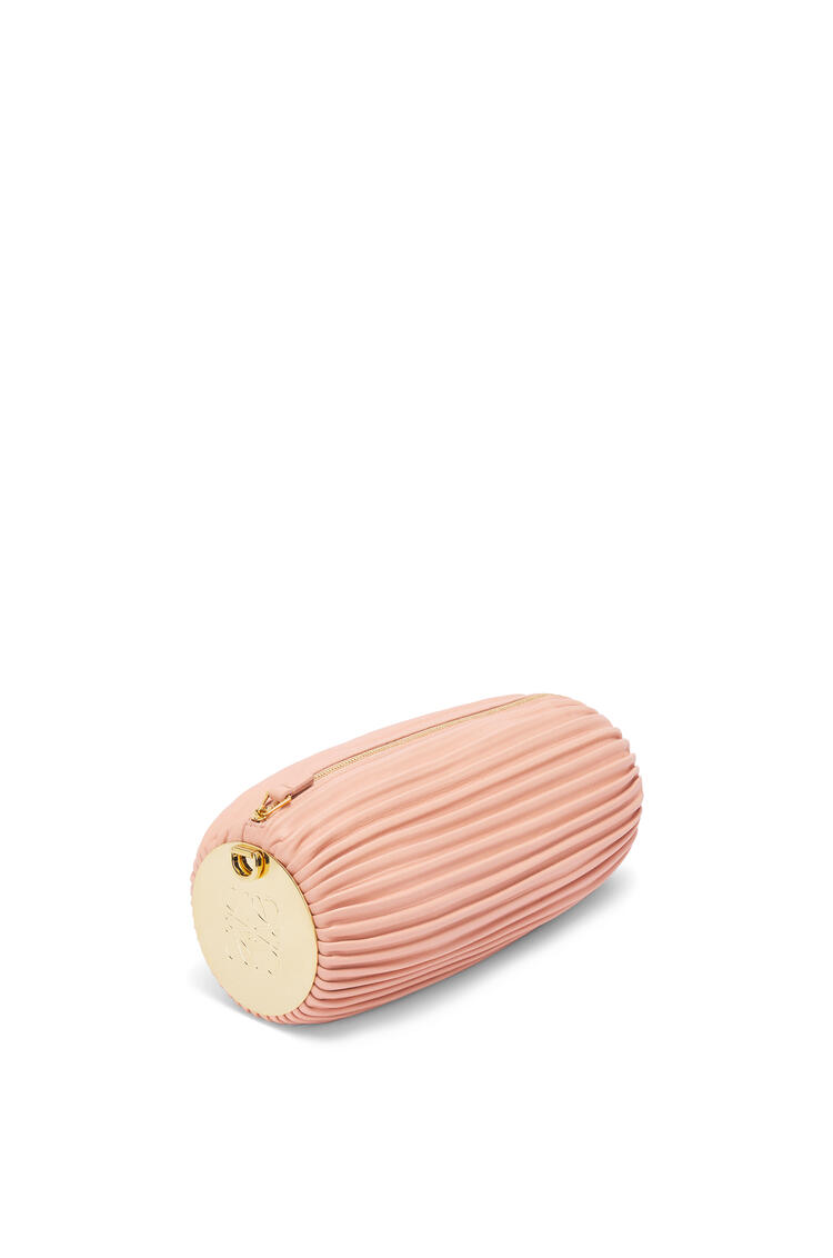 LOEWE Bracelet pouch in nappa calfskin and brass Pale Pink