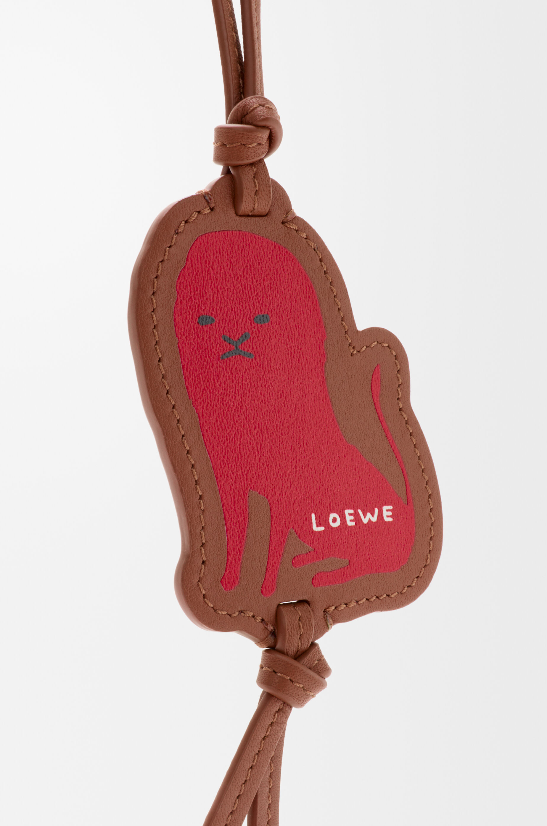 ☆新品未使用☆ LOEWE フォッシルチャーム Lion tag charm Brown - LOEWE APAC official website