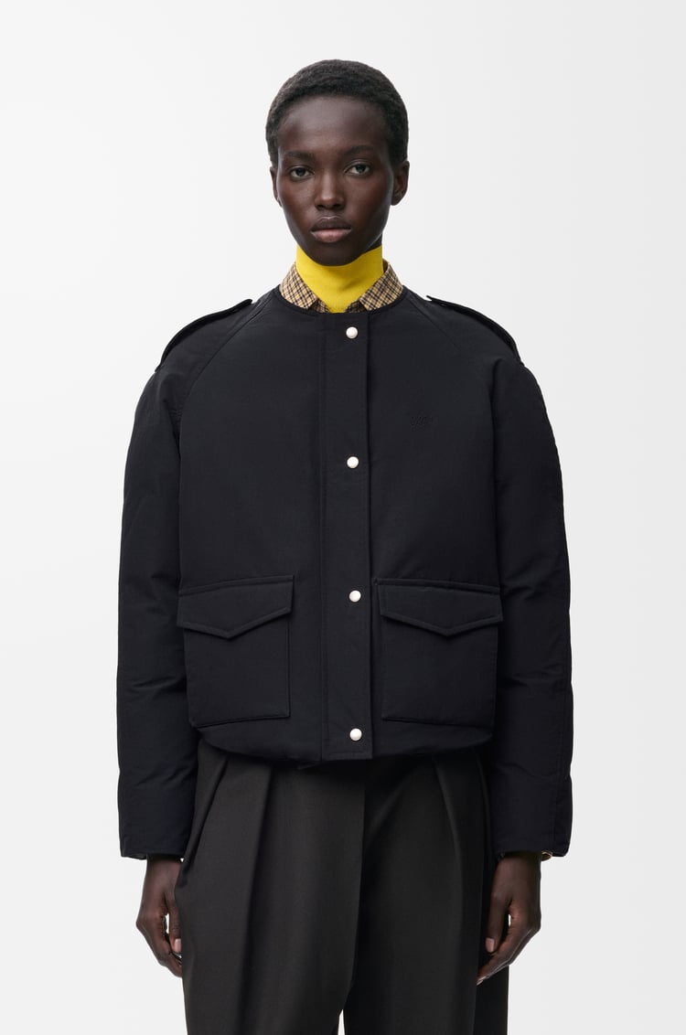 LOEWE Puffer jacket in technical cotton Black