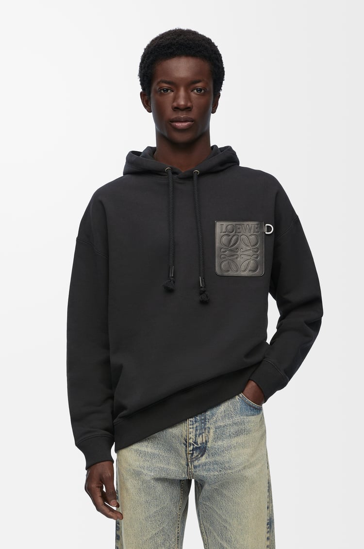 LOEWE Relaxed fit hoodie in cotton Black