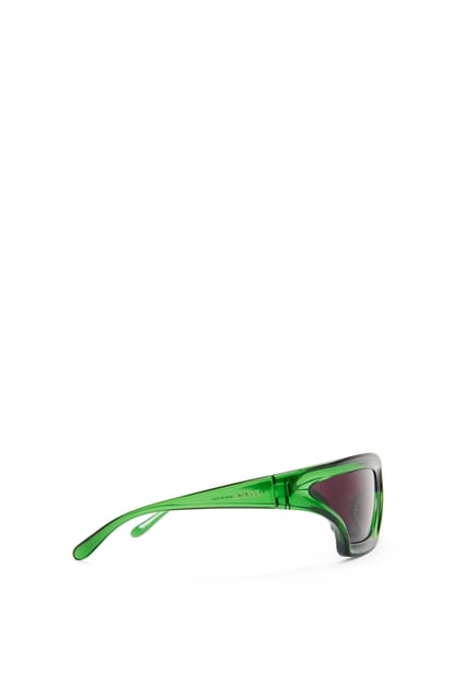 LOEWE Arch Mask sunglasses in nylon Transparent Green plp_rd
