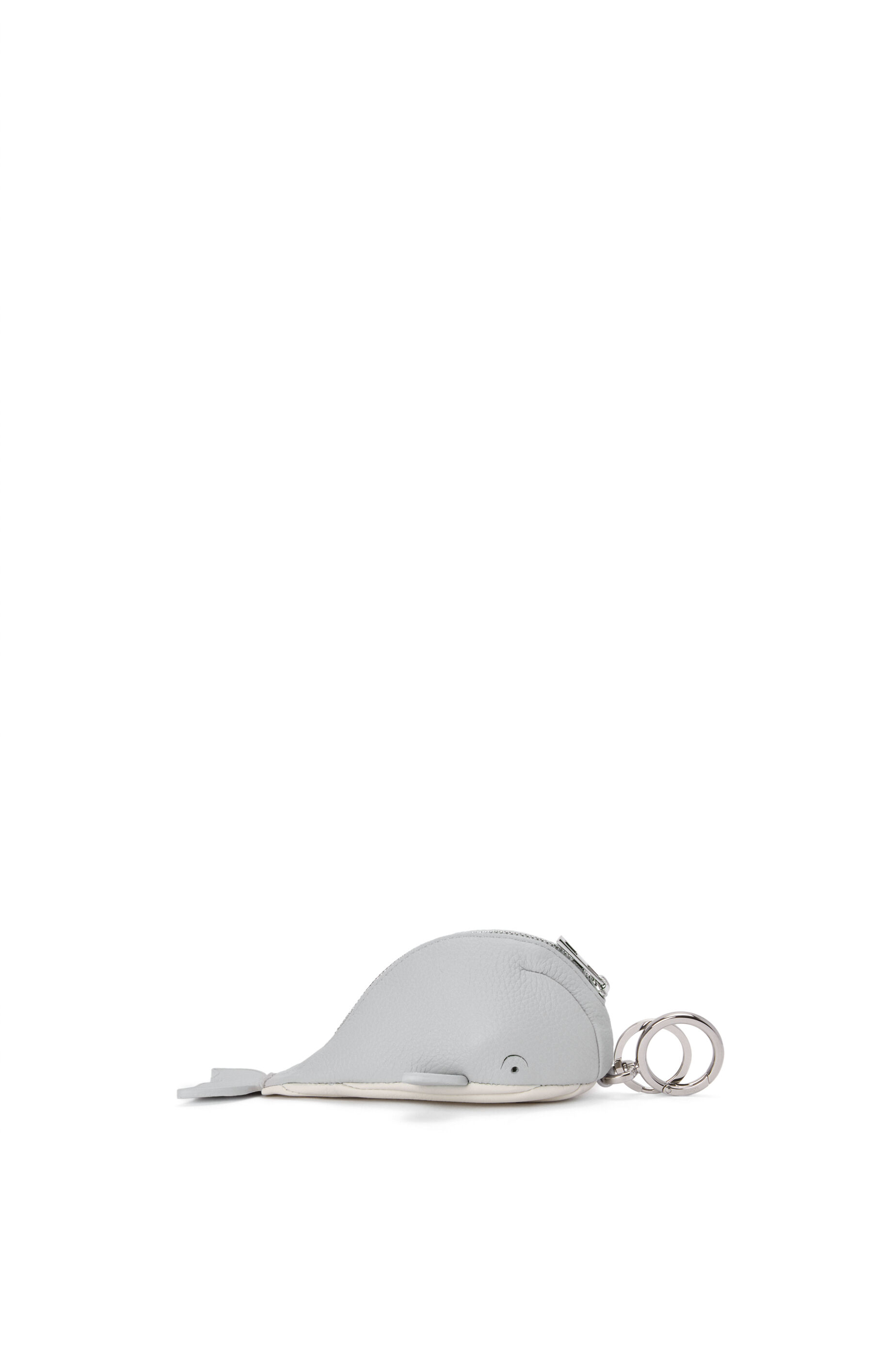 クジラ コインパース チャーム（クラシックカーフ） スレートグレー - LOEWE