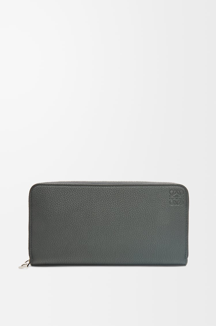 LOEWE Cartera con cremallera en piel de ternera Antracita
