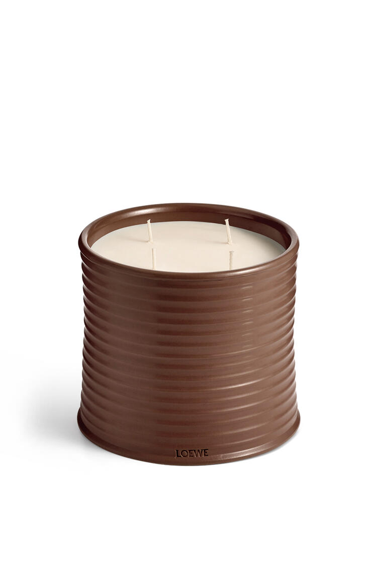 LOEWE Large Coriander candle Brown
