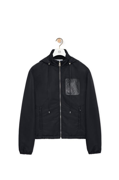 LOEWE Hooded padded jacket in nylon Black
