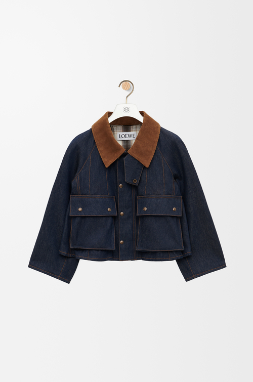 Trapeze jacket in denim Raw Denim - LOEWE