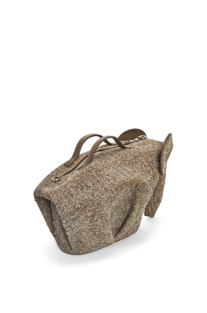 LOEWE Large Elephant bag in brushed suede Lichen Grey plp_rd
