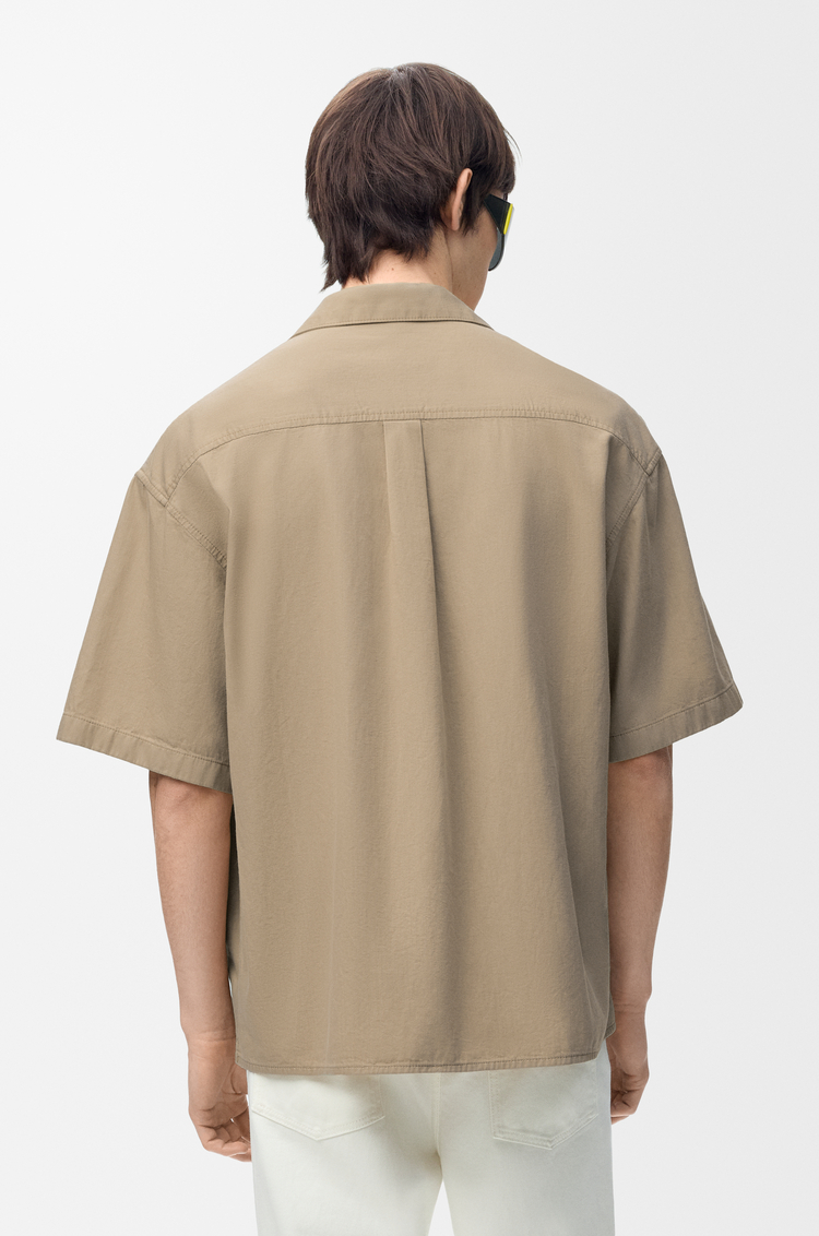 LOEWE Short sleeve shirt in cotton Beige