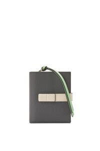 LOEWE コンパクト ジップウォレット(ソフトグレインカーフ) アンスラサイト/ゴースト