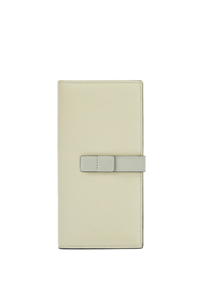 LOEWE Large vertical wallet in grained calfskin Marble Green/Ash Grey plp_rd