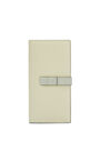 LOEWE Large vertical wallet in grained calfskin Marble Green/Ash Grey