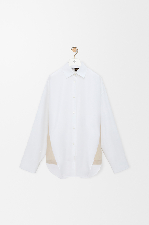 LOEWE 棉质衬衫 白色/米色