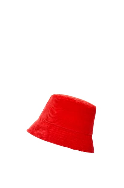 LOEWE Sombrero de pescador en pana Naranja plp_rd