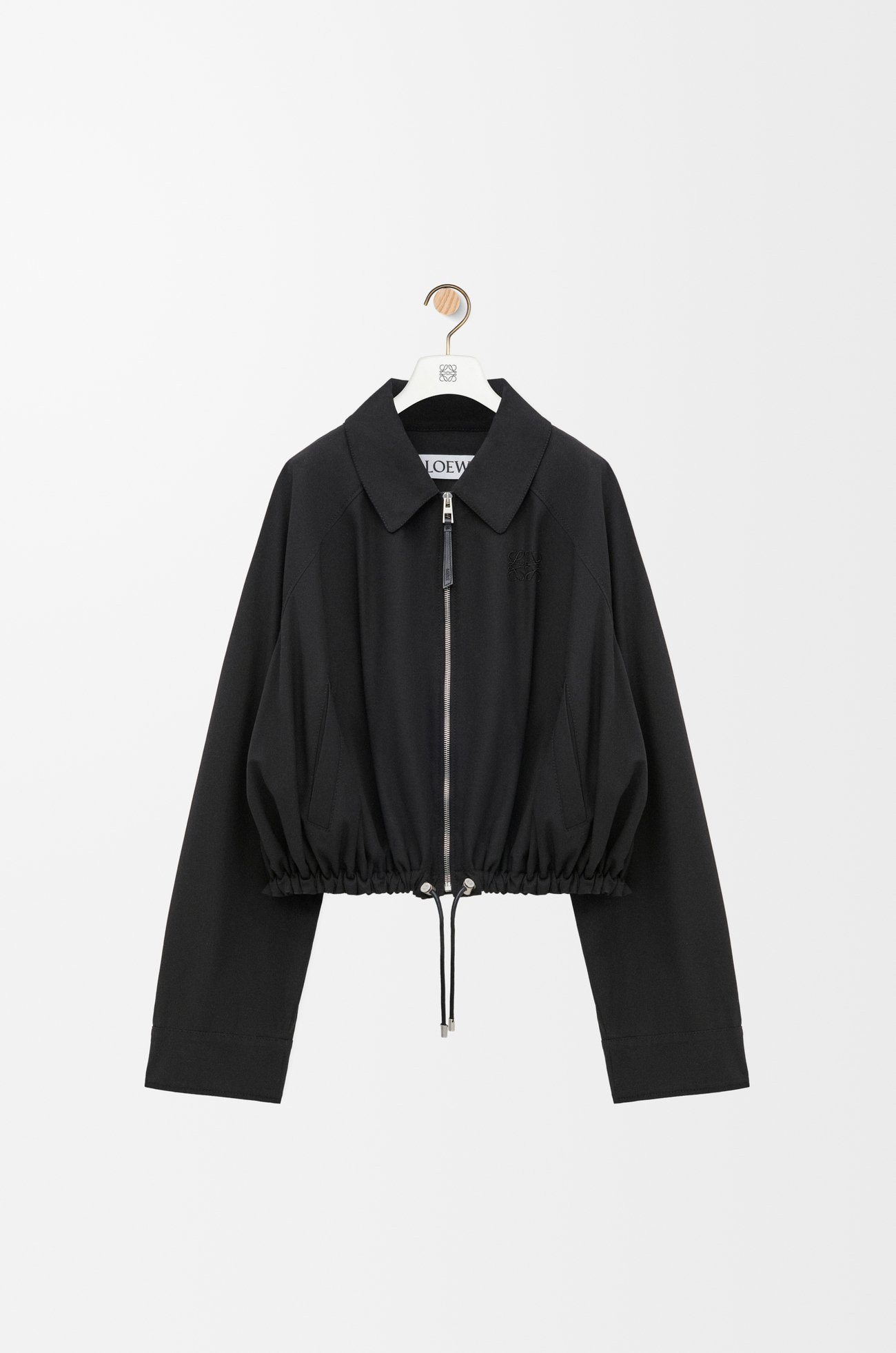 LOEWE Chaqueta globo en algodón Negro plp_rd