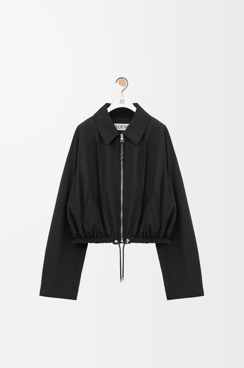 LOEWE Chaqueta globo en algodón Negro plp_rd