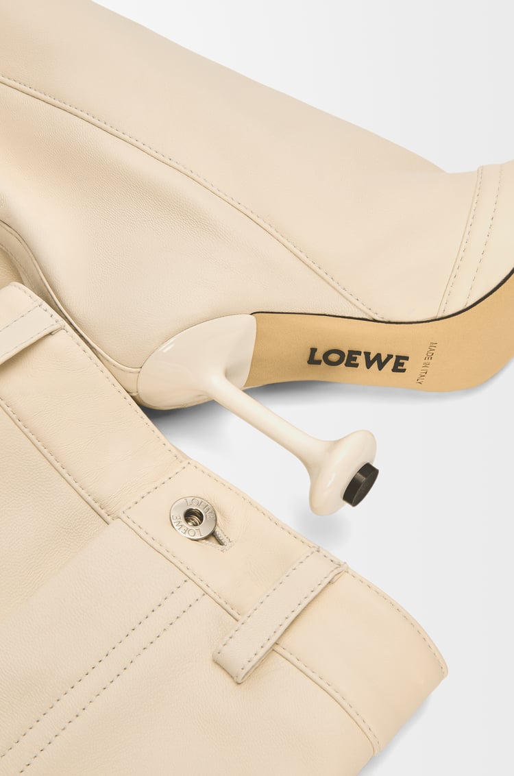 LOEWE Toy over the knee boot in nappa lambskin Oat Milk