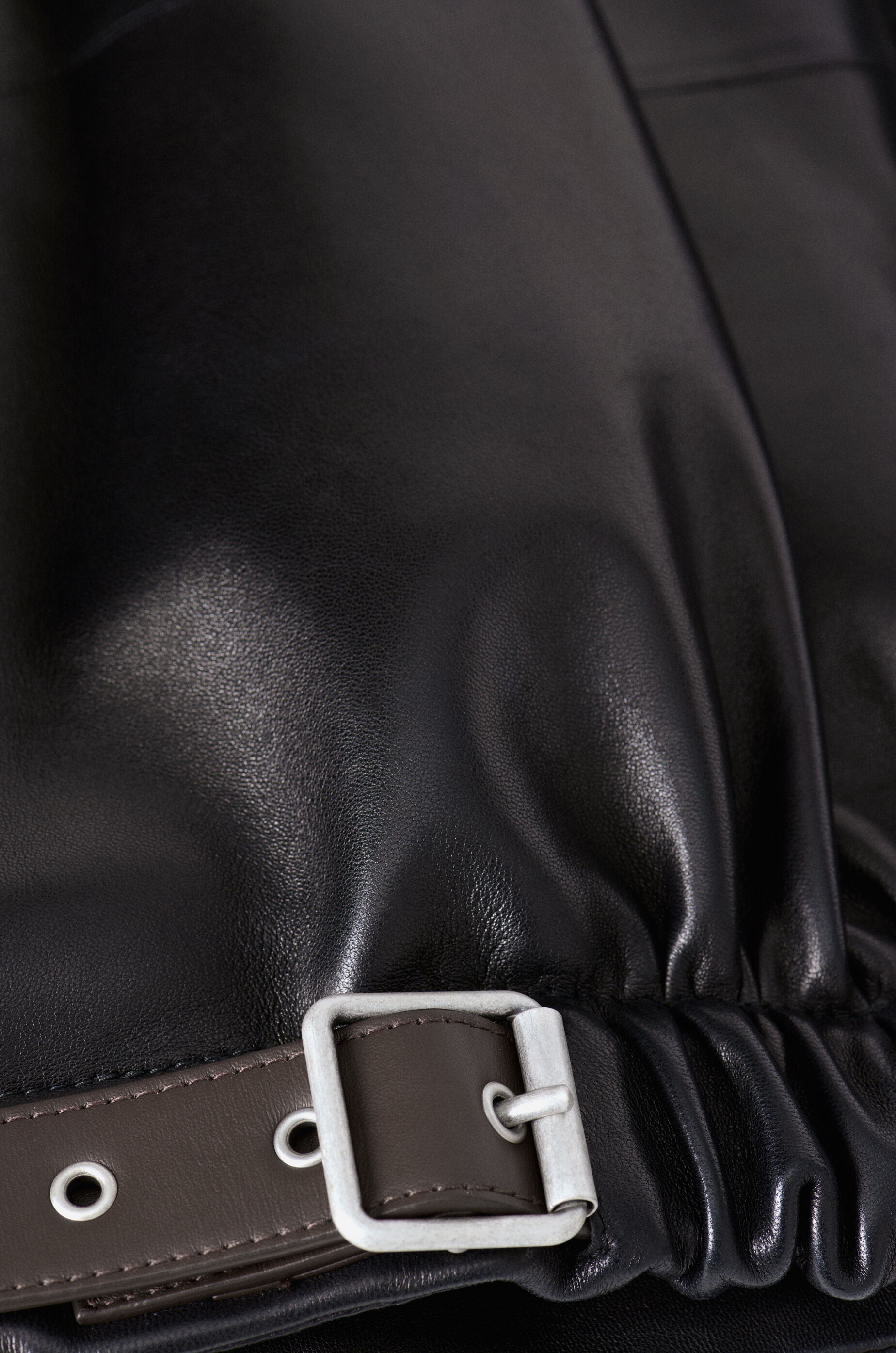 Belted jacket in nappa lambskin Black - LOEWE Europe official website