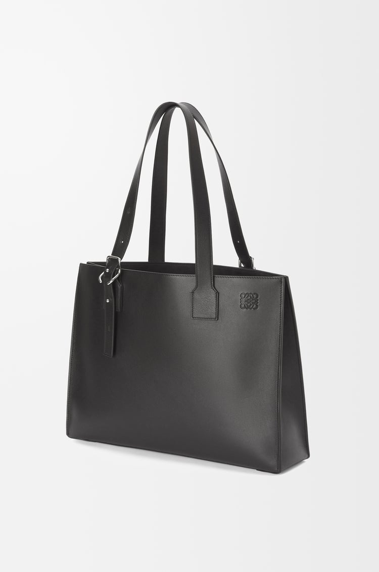 LOEWE Buckle horizontal tote in classic calfskin Black