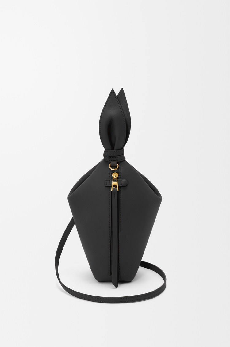 LOEWE Mochila Scarf en piel de ternera lisa Negro