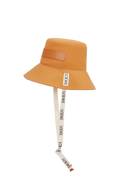 LOEWE Sombrero de pescador en lona Dorado Miel plp_rd