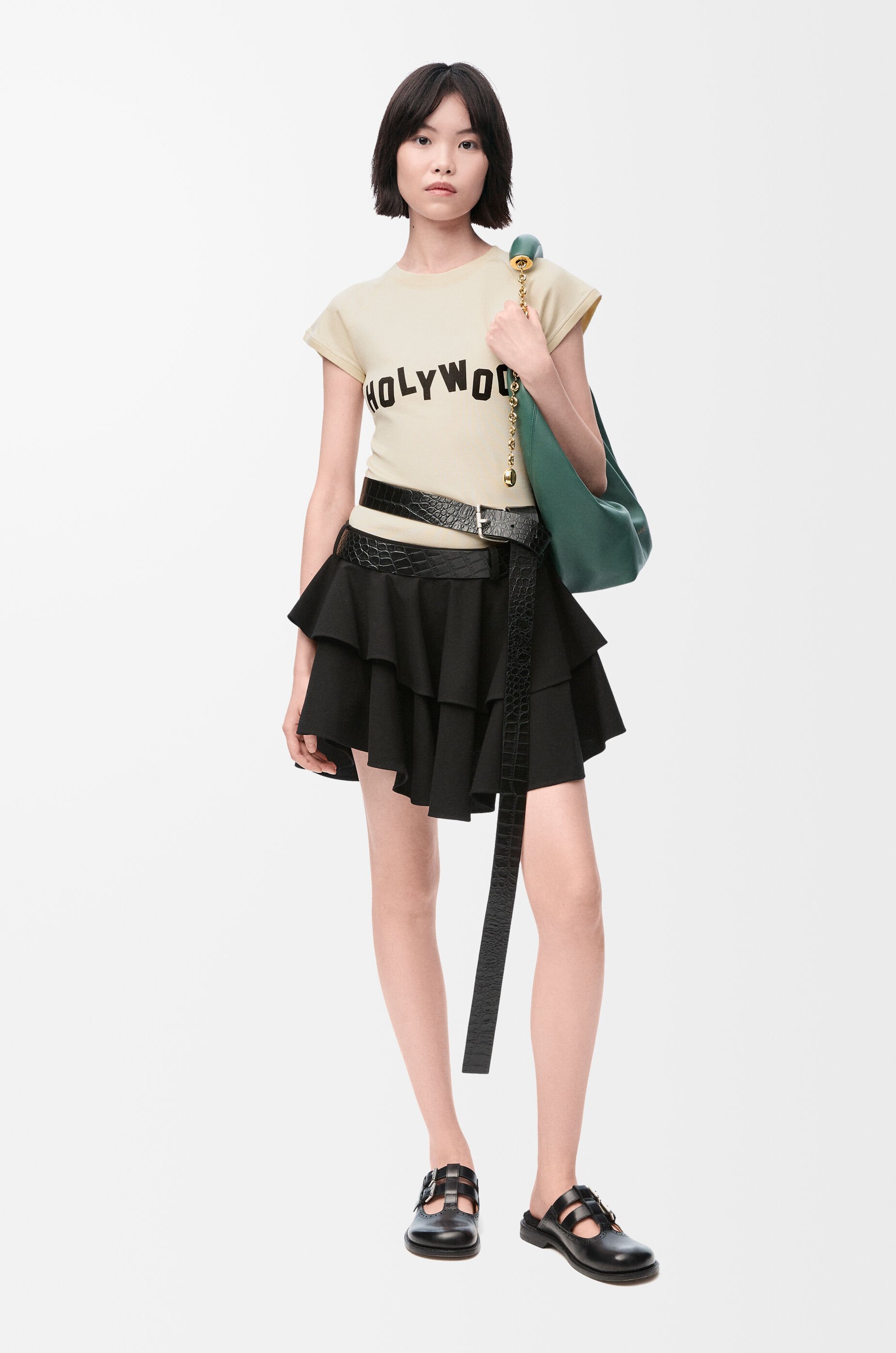 Small fit T-shirt in cotton and viscose Beige - LOEWE