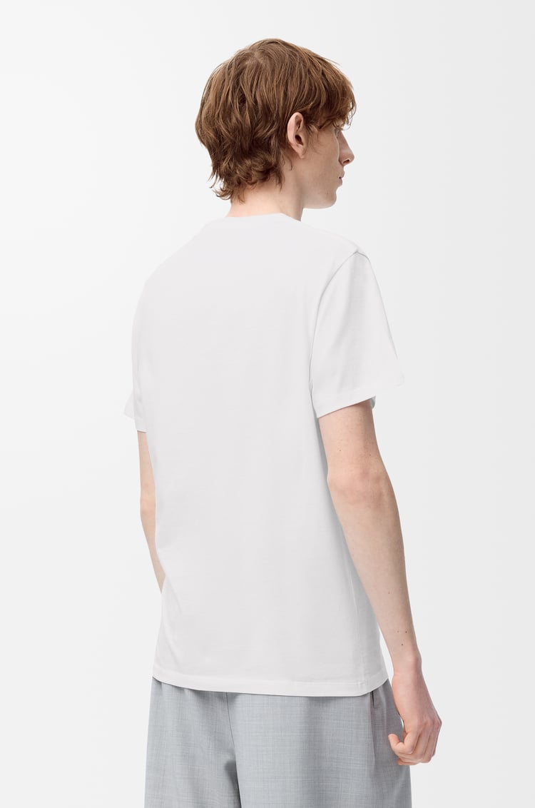 LOEWE Camiseta de corte regular en algodón Blanco
