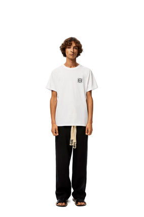 LOEWE Anagram embroidered t-shirt in cotton White plp_rd