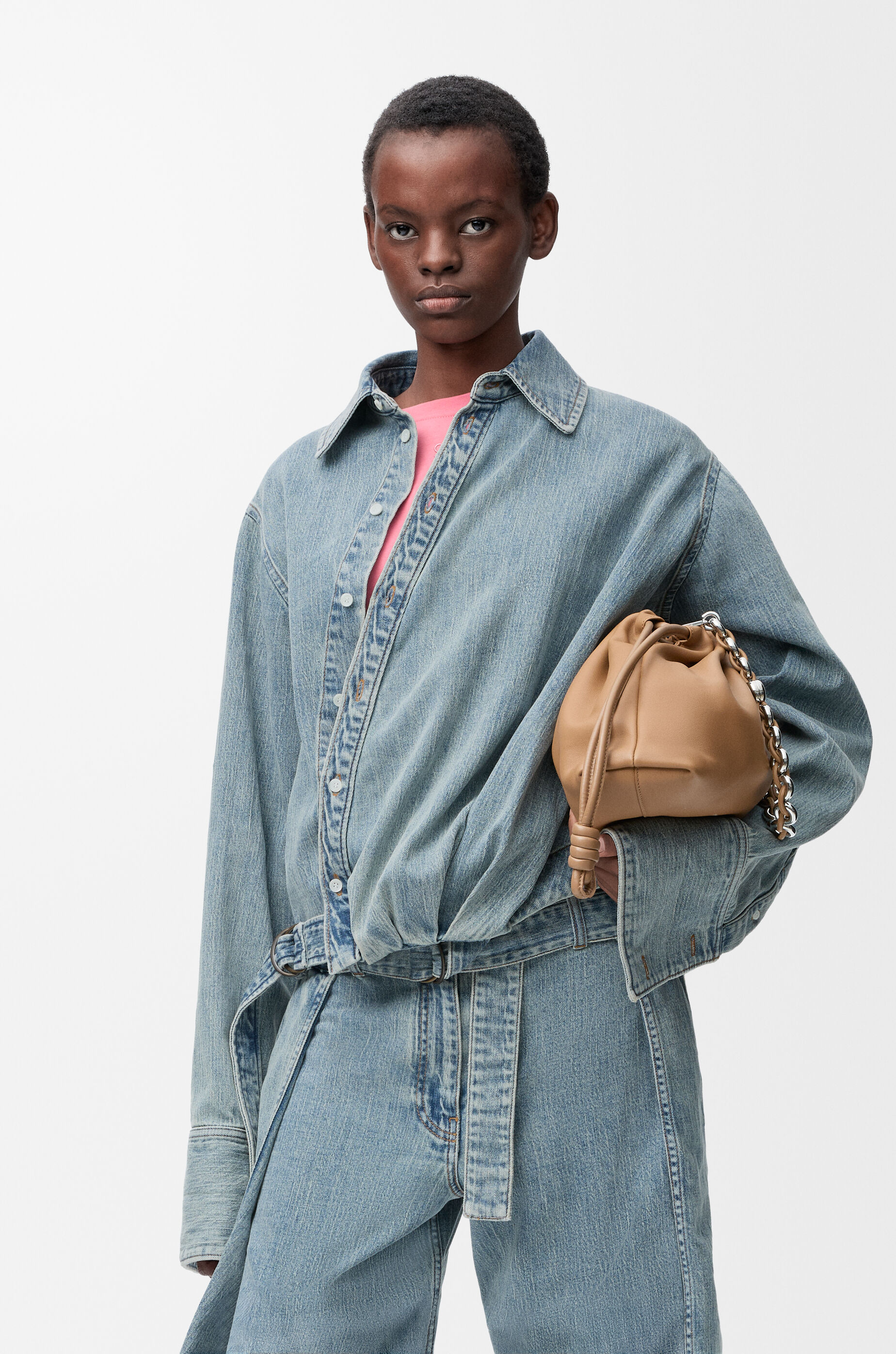 ドレープ シャツ（デニム） ブルー - LOEWE Japan official website