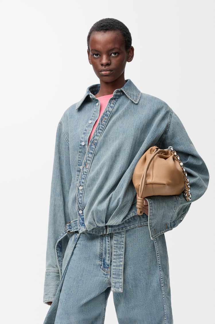 LOEWE ドレープ シャツ（デニム） ウォッシュドデニム