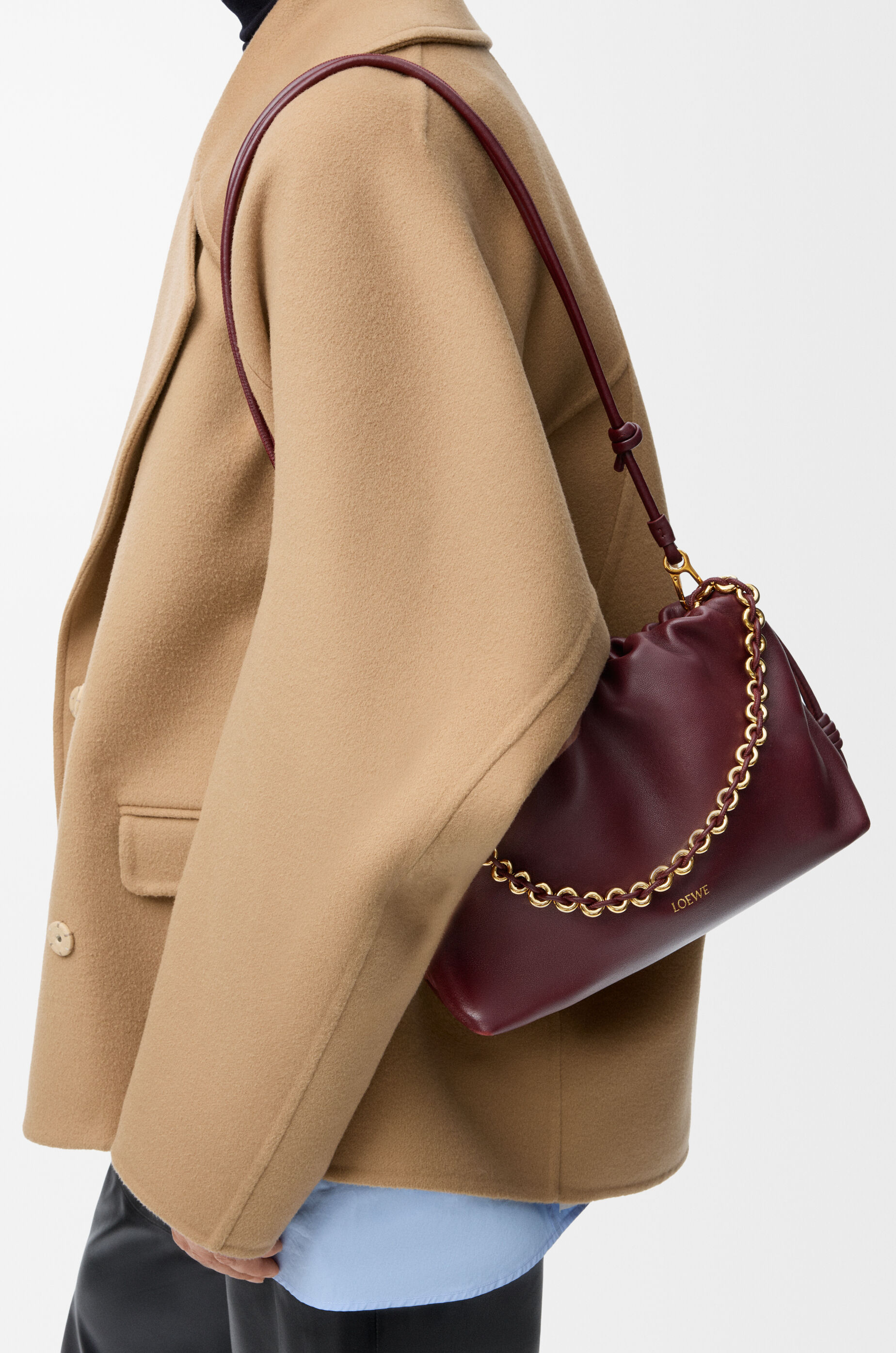 Medium Flamenco purse in mellow nappa lambskin Red - LOEWE USA