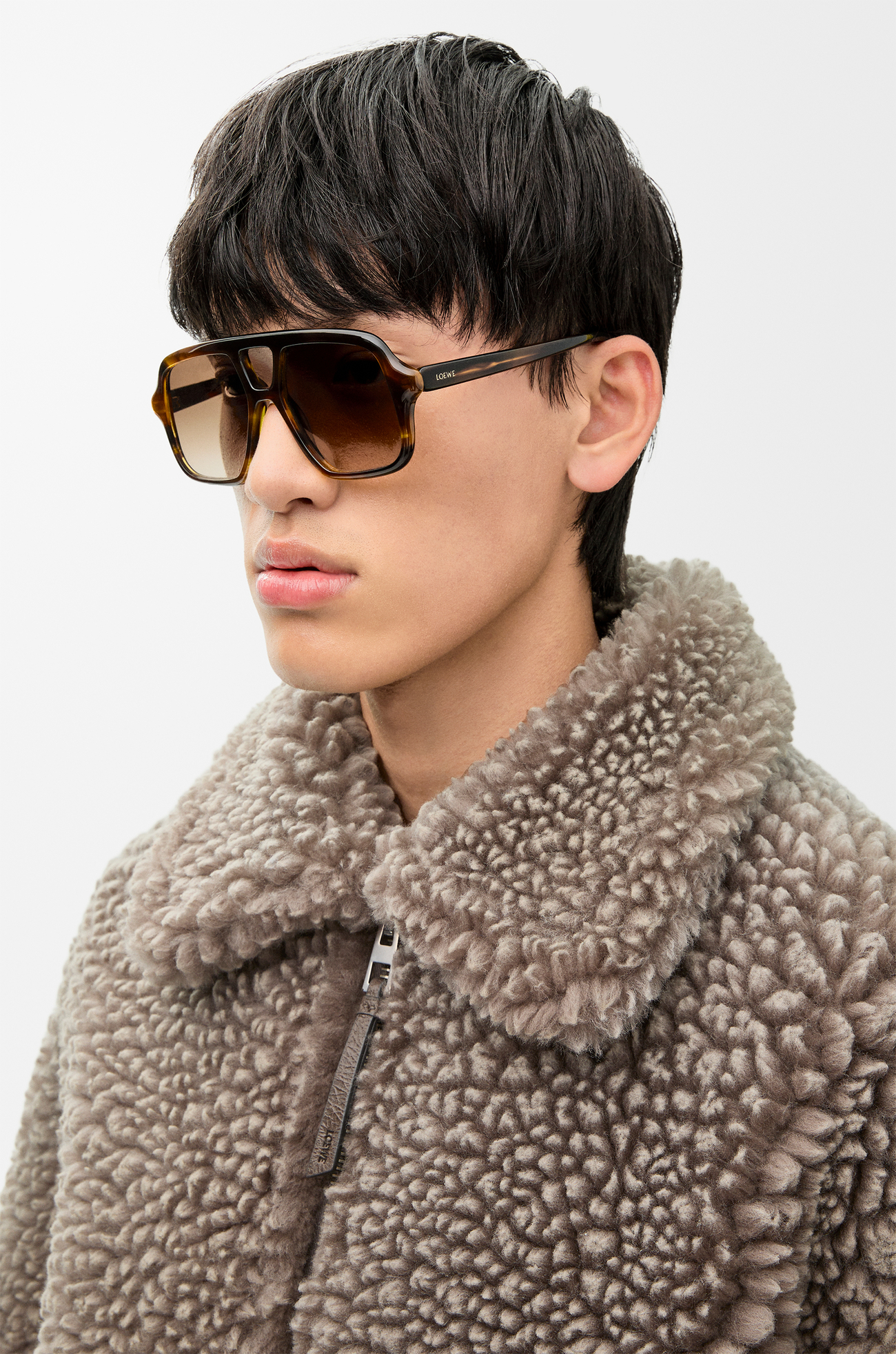 LOEWE Gafas de sol Aviator Slim Marrón Habano