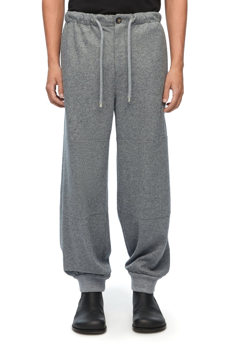 LOEWE Trousers in wool and cashmere Grey Melange