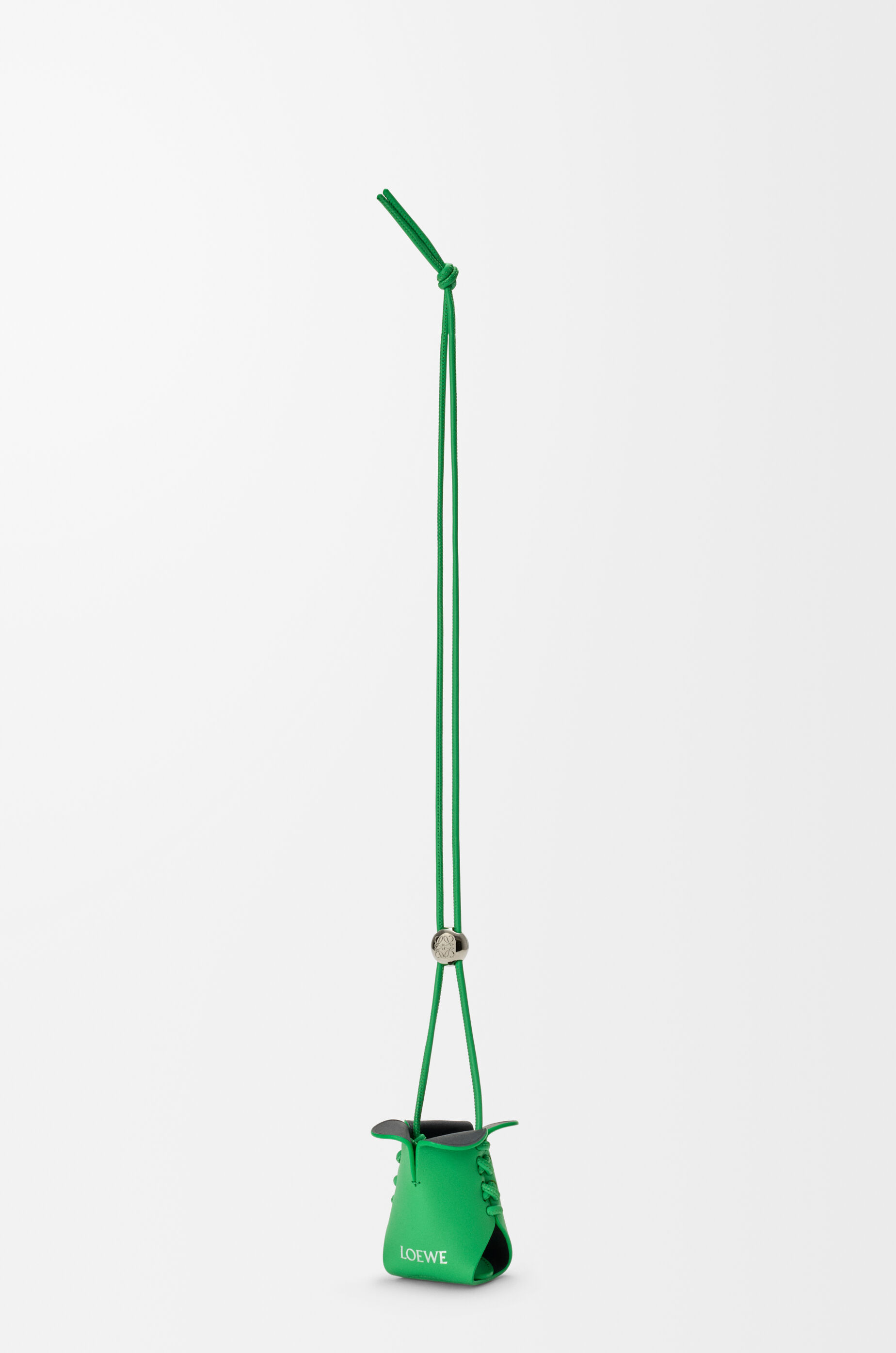 Dok Khoon charm in leather Green - LOEWE International official