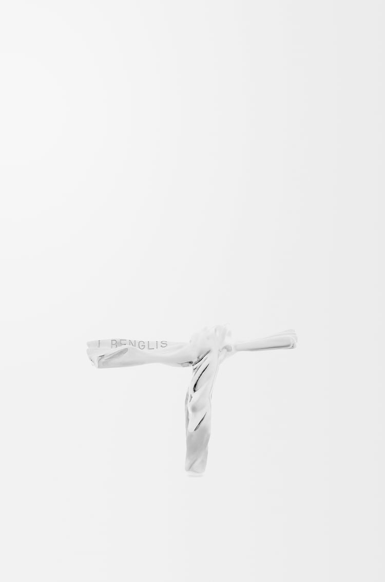 LOEWE 너클 낫 링 - 화이트 골드  White Gold