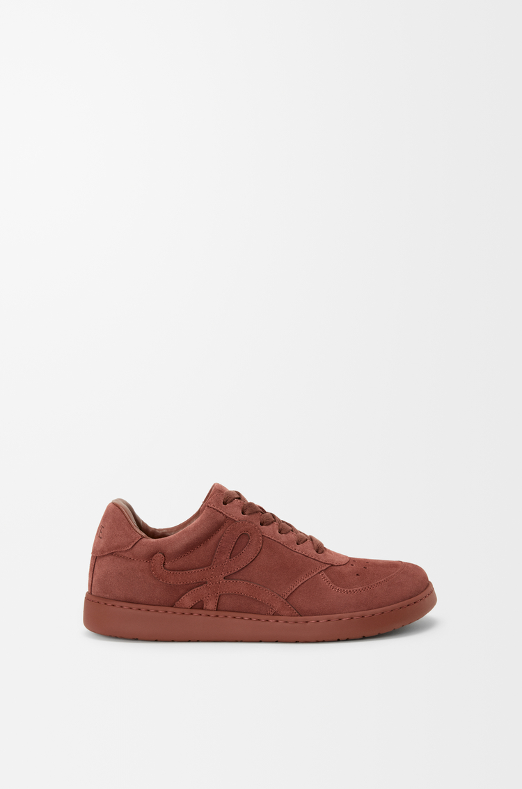 LOEWE Zapatilla Jambo en ante de piel de ternera Rojo Tostado