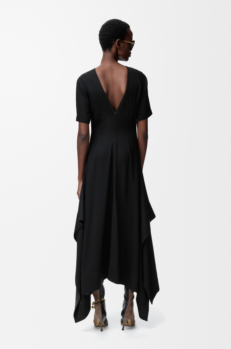 LOEWE Vestido en viscosa elástica Negro